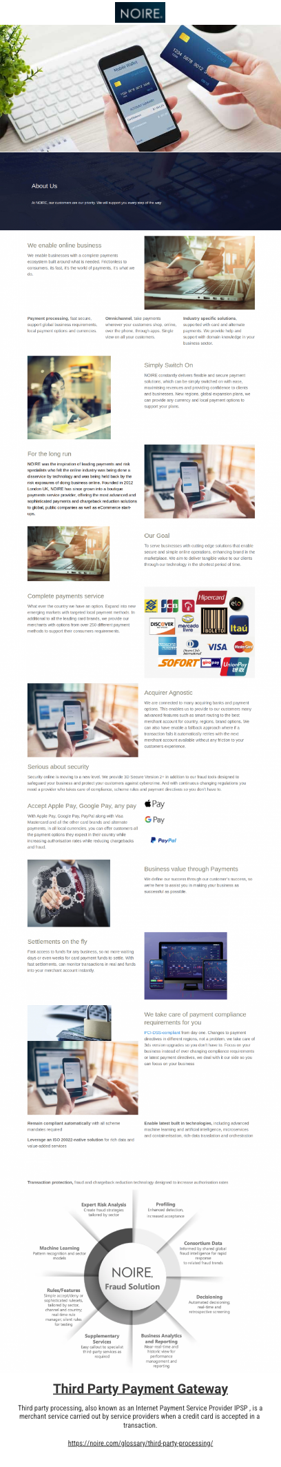 Third Party Payment Gateway - by noire pay [Infographic]