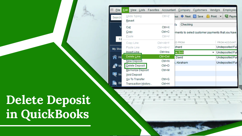 Delete Deposit in QuickBooks Desktop and Online