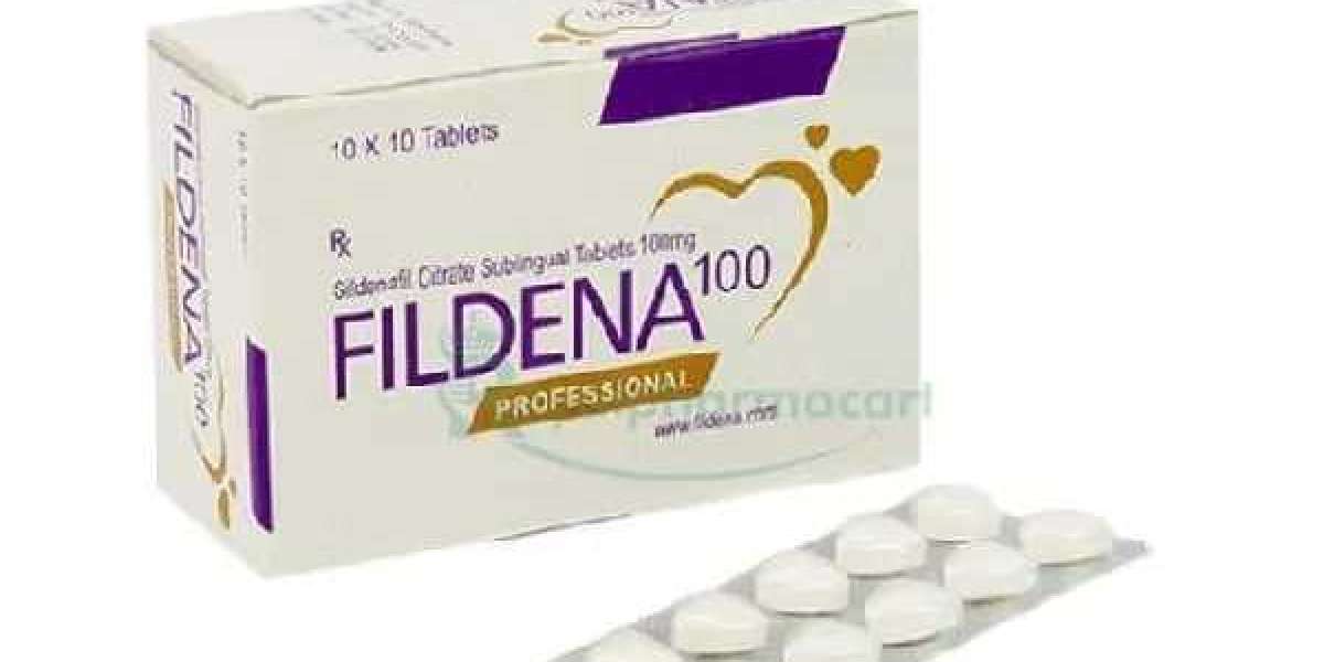 How does Fildena Professional 100mg tablet work for ED treatment?