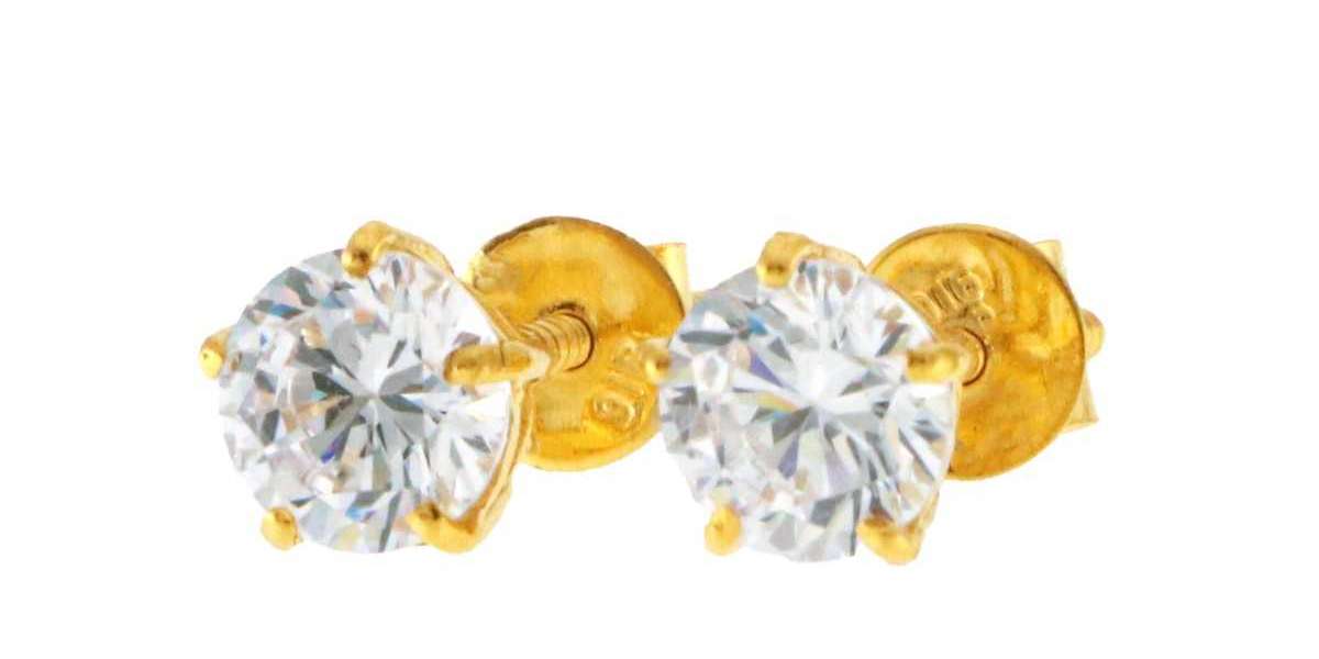 "Gilded Glamour: Exploring the Timeless Beauty of 22K Gold Earrings"