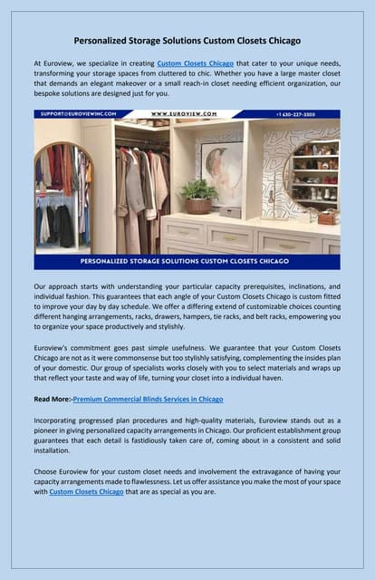 Stylish Organization Solutions Modern Custom Closets in Chicago | PDF