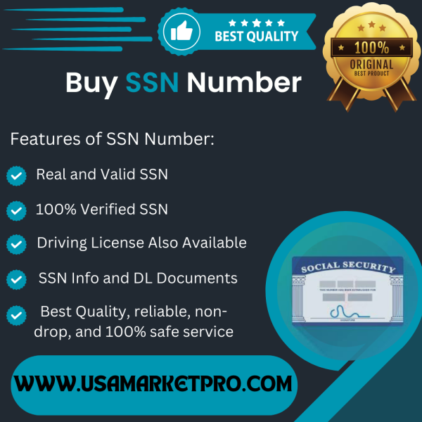 Buy SSN Number – USAMarketPRO