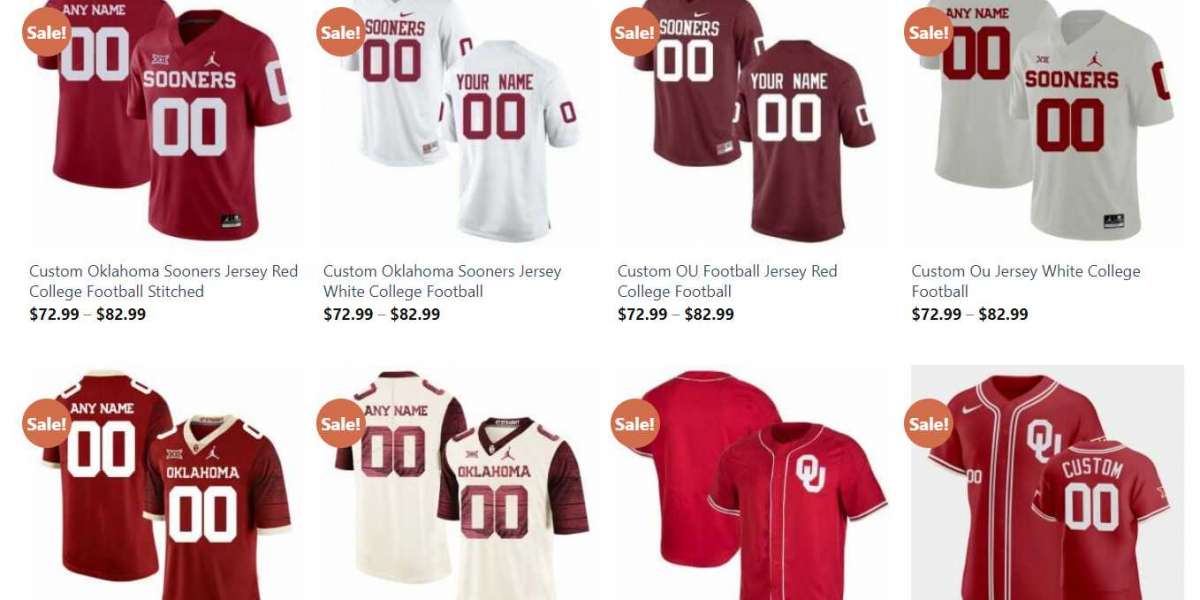 Show your team spirit with a Custom Oklahoma Sooners Jersey