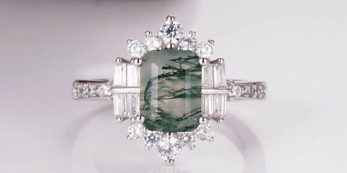 The Beauty and Meaning of Moss Agate Rings as Promise Rings