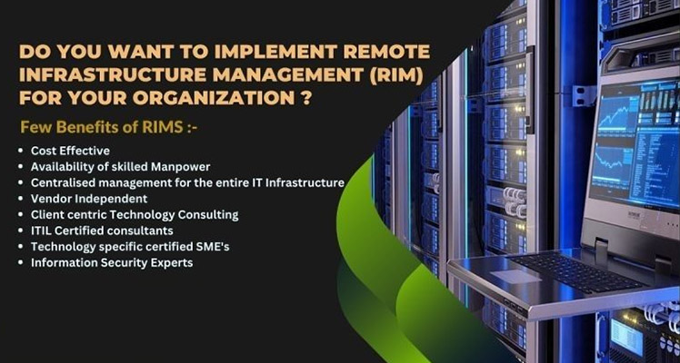 RIMS Remote Infrastructure Management NOC support Services in India - Radiant