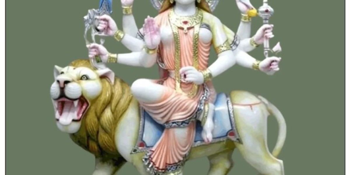 Bring Home Strength and Grace with a Handcrafted Durga Marble Murti from Salvik